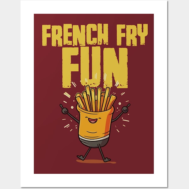 French Fry Fun Wall Art by MintaApparel